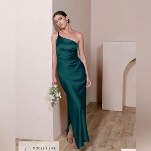Revelry Jade Emerald bridesmaids dress